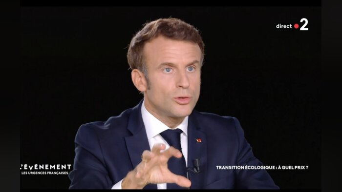 Emmanuel Macron président de la République sur France 2 - © News Tank.
