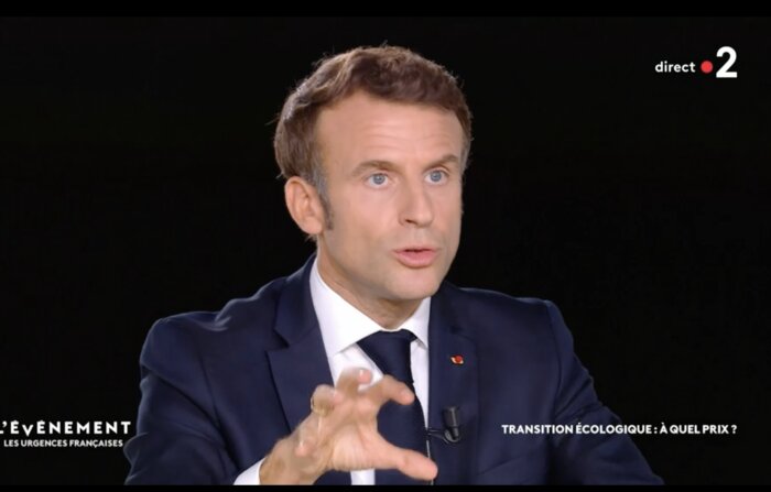 Emmanuel Macron président de la République sur France 2 - © News Tank.