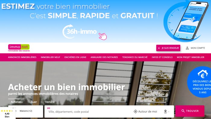 Immonot, l’immobilier des notaires - © D.R.