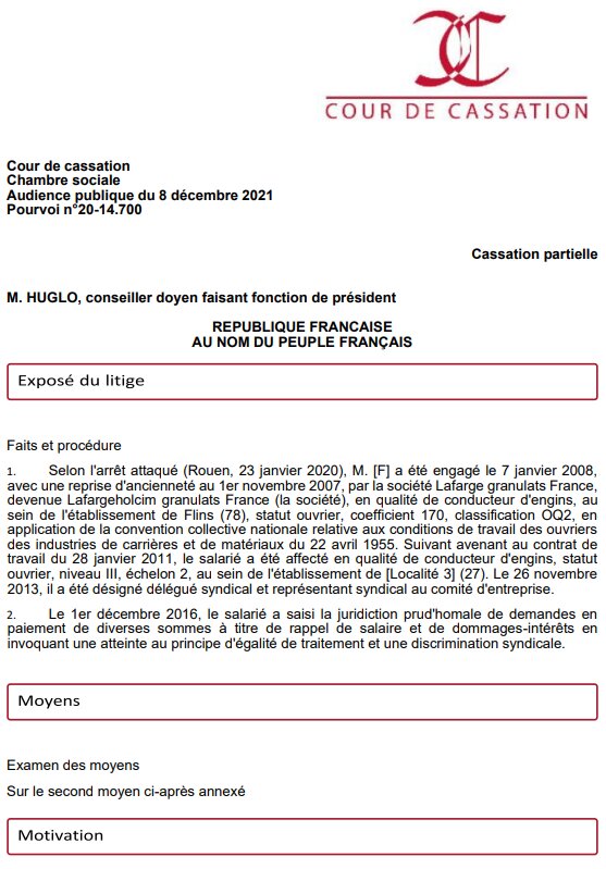 Cass. soc., 08/12/2021, n° 20-14 700 - © D.R.