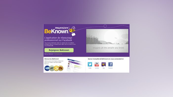 BeKnown s’intègre complètement à Monster
