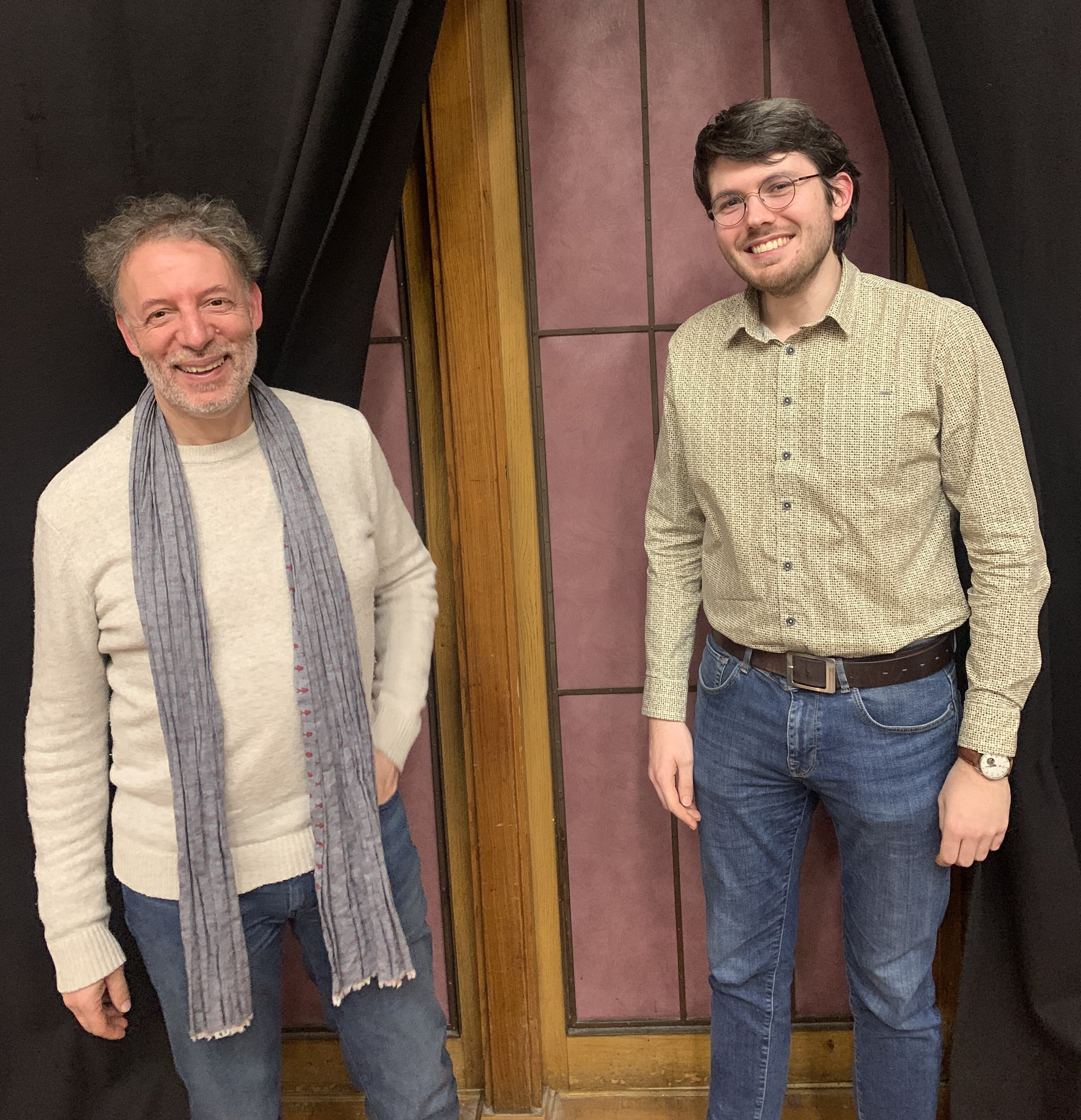 Antoine Cazé (à gauche) et Nicolas Kuszla (à droite) ont lancé en septembre 2023, l’orchestre et le chœur d’UPCité. - © Antoine Bovio