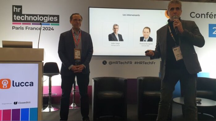 Jonction entre SIRH et paie : Thomas Bourgeon (CEO de Silae) et Gilles Satgé (Président de Lucca) - © D.R.