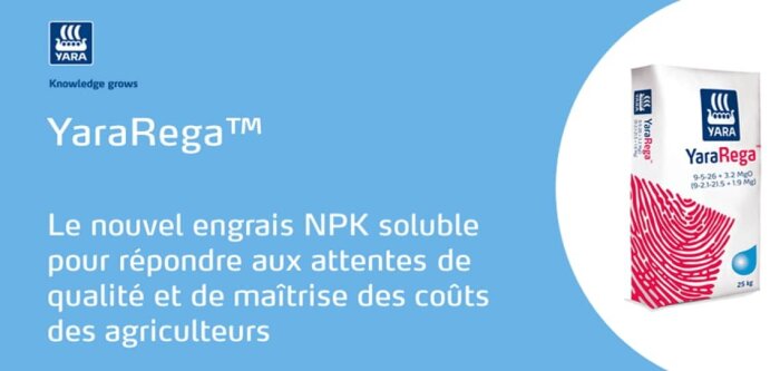 YaraRega, nouvel engrais NPK soluble