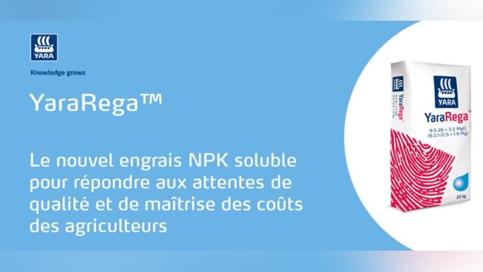 YaraRega, nouvel engrais NPK soluble