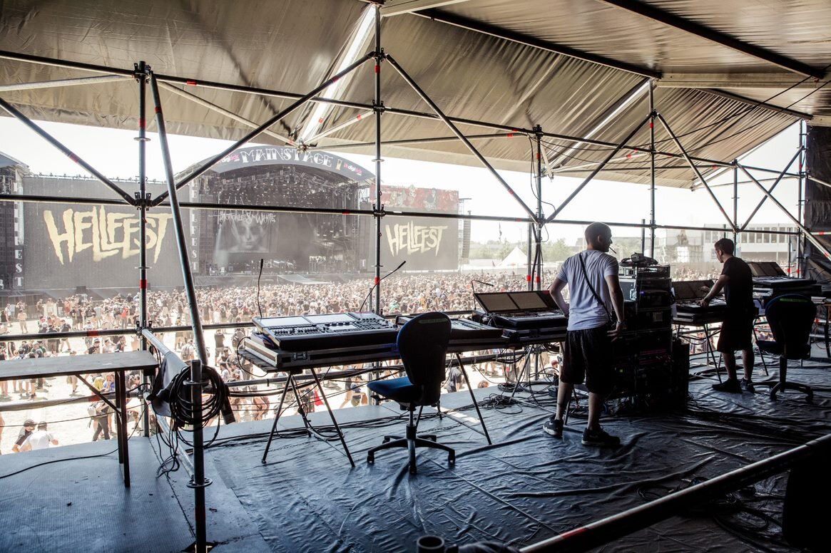 Scène montée par B Live au Hellfest à Clisson (44) - © D.R.