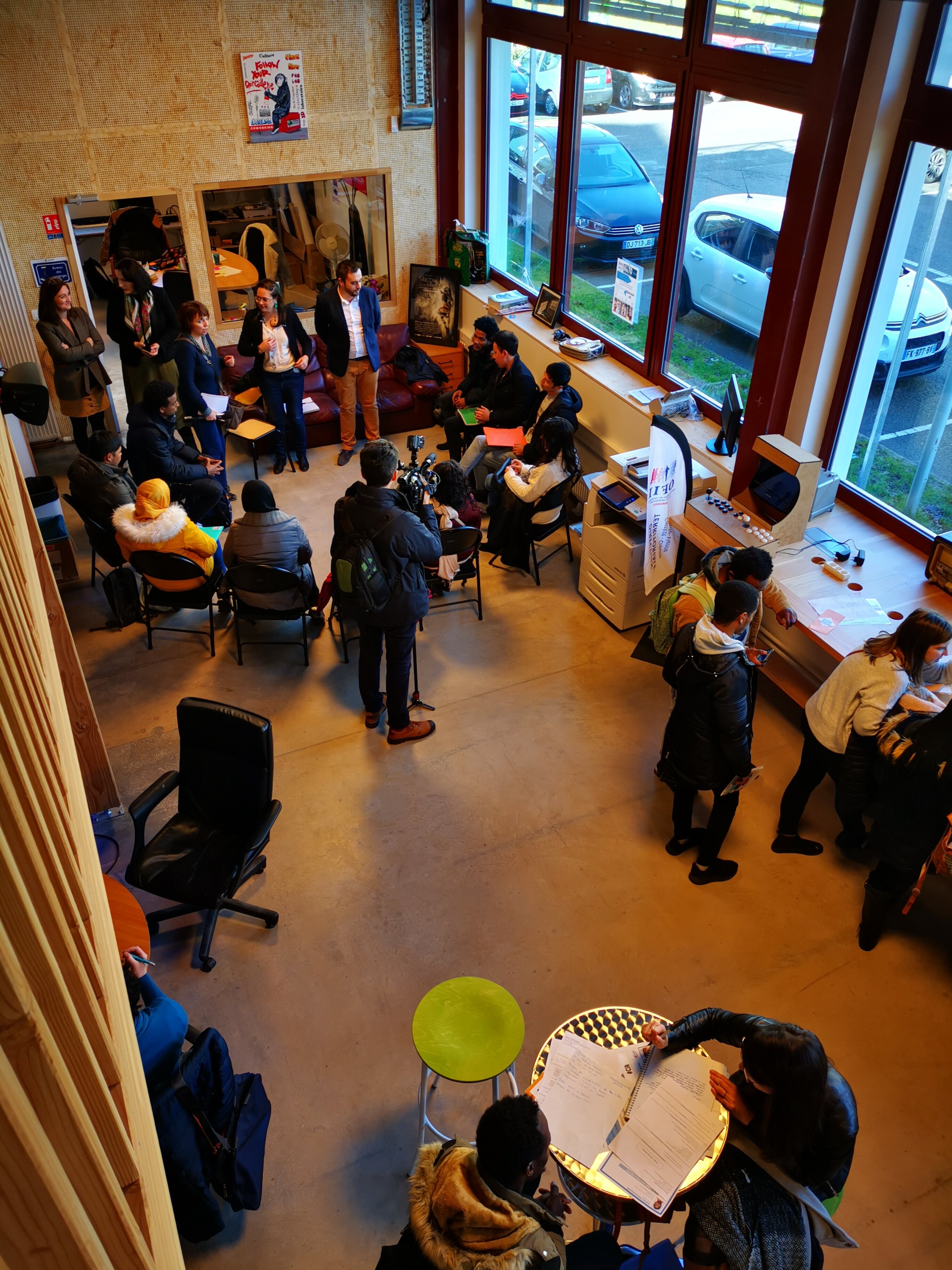 Hall du bâtiment actuel de la quincaillerie. - © Quincaillerie