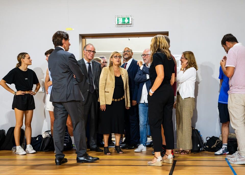 Sylvie Retailleau a inauguré les espaces du pôle de vie étudiante Carreire de l’Université de Bordeaux, le 14 septembre 2023. - © Gautier Dufau