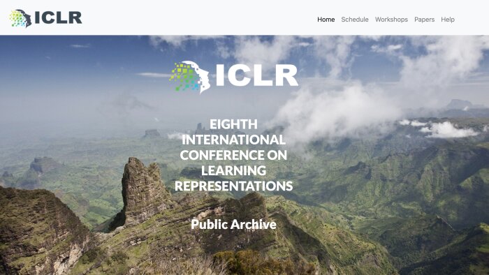 Site web ICLR - © ICLR
