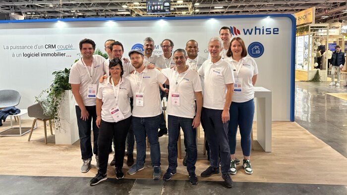 L’équipe de Whise lors du Salon RENT 2023 - © D.R.