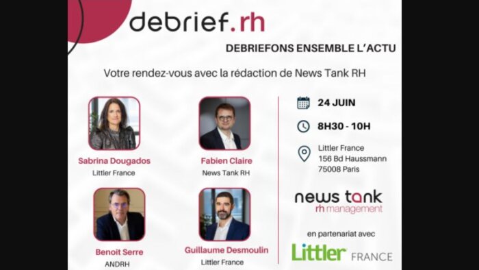 Debrief News Tank RH et Littler : emploi senior, allongement de carrière, reconversions (24/06/2025) - © D.R.