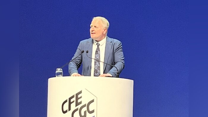 François Hommeril lors du 38e Congrès de la CFE-CGC à Tours - © DR.