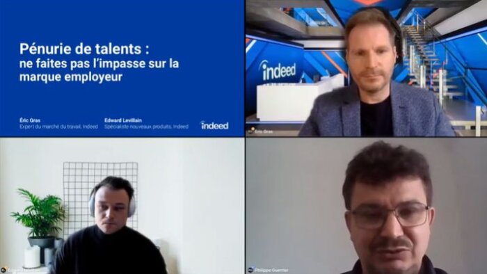 Webinar en replay Indeed + Glassdoor : « L’importance de la marque face à pénurie de talents » - © D.R.