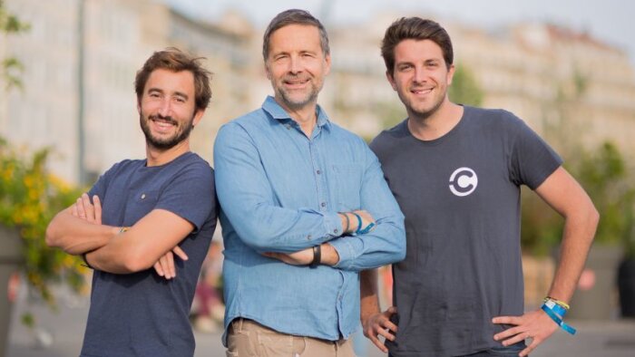 L’équipe fondatrice de CleverConnect : Gonzague Lefebvre, Marko Vujasinovic et Louis Coulon - © D.R.