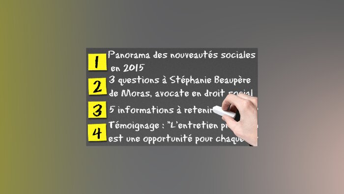 Droit social : les nouveautés