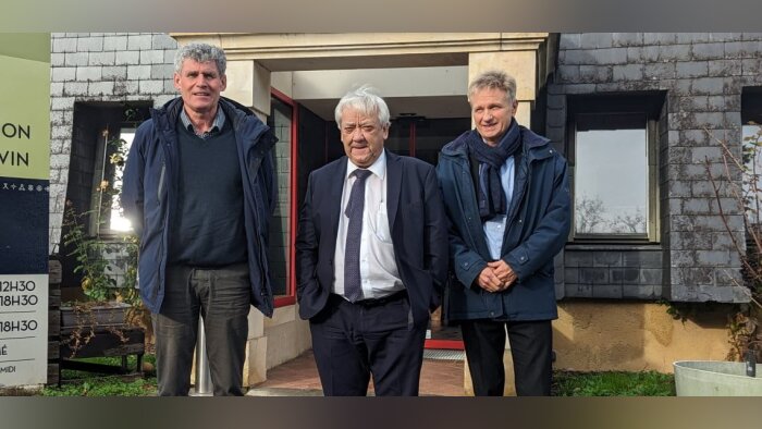 Christian Blet, président, Jean-Michel Mignot, directeur, et Frédéric Acker, directeur adjoint de la - © D.R.