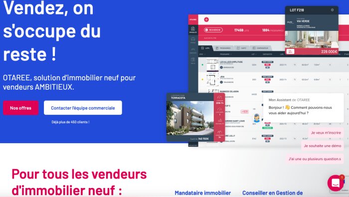 Otaree, la plateforme technologique 100 % intégrée pour l’immobilier neuf à la croissance express - © D.R.