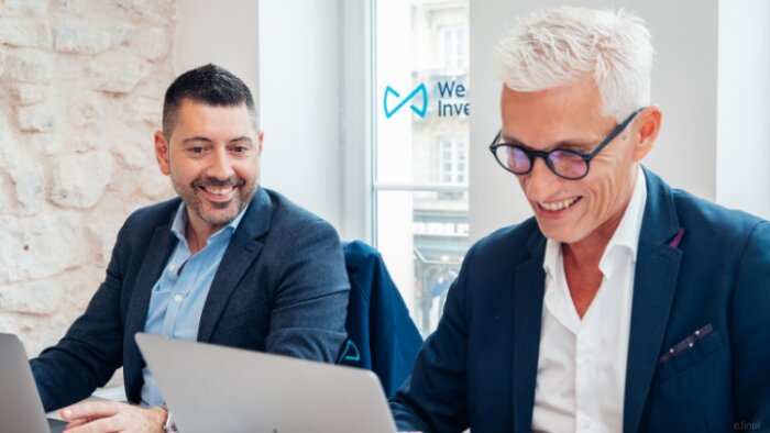 Xavier Belvaux et Stéphane Moquet, directeur général et directeur développement de We Invest France - © D.R.